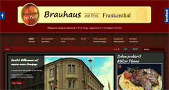 Desktop Screenshot of brauhaus-zur-post.de