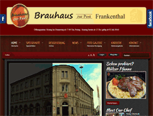 Tablet Screenshot of brauhaus-zur-post.de